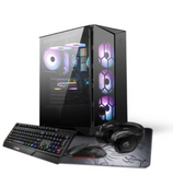 High-End Gaming PC Powered By MSI, i7-11700K Up to 5.00 GHz, RTX 3060 Gaming X, 32GB 3600MHz DDR4, 1TB NVMe SSD, 750w PSU, Wi-Fi, 240mm Liquid Cooler, +Gaming Keyboard Mouse & Headset