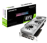 Gigabyte GeForce RTX 3090 Vision OC 24G Graphics Card, ATX, 1‎755 MHz (Reference Card: 1695 MHz), 2‎4GB GDDR6X, 3‎84-bit, PCI-E 4.0 x 16, DP 1.4a x 3, HDMI 2.1 x 2 - White | GV-N3090VISIONOC-24GD