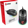 MSI Clutch GM11 RGB Lighting PMW-3325 Optical Gaming Mouse, 7 lighting effects, PMW-3325 Optical Sensor, Black, USB | S12-0401650-CLA