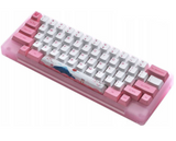 AKKO World Tour Tokyo 59-Key HHKB-Style Mechanical Gaming Keyboard, 60% Wired Hot Swappable, With Doubleshot PBT Keycaps, For Win/Mac/Gamer, CS Jelly Pink Switch, USB Type C, Pink - White | ACR59