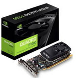 PNY Nvidia Quadro P1000 Low Profile Graphic Card - 4 GB GDDR5, 128-bit, PCI-Express 3.0 x16, 640 CUDA Cores, Built in 4x Mini Display Port, With 4x Display Port Adapters | VCQP1000-PB