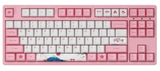 Akko World Tour Tokyo 87-Key TKL Wired Gaming Mechanical Keyboard, Programmable with OEM Profiled, PBT Dye-Sub Keycaps, N-Key Rollover, Akko 2nd Gen Orange Tactile Switch, Pink - White | 3087 R1