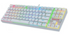 Redragon K552W-RGB KUMARA Mechanical, 87 Standard Keys, 12 Multimedia Keys, Gaming Keyboard - White | KUMARA K552W-RGB