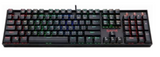 Redragon K551 Mechanical Gaming Keyboard with Cherry MX Blue Switches Vara 104 Keys Numpad Tactile USB Wired Computer Keyboard Steel Construction for Windows PC Games | K551-KR VARA