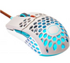 Cooler Master MM711 RGB Lightweight Optical Gaming Mouse, Retro, Wired, Gray/Sky Blue | MM-711-GSOL1