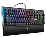 Redragon ARYAMAN K569RGB MECHANICAL GAMING KEYBOARD, 6 customizable lighting, 12 programmable keys, Quick Detachable Wrist Rest, Built like a tank | K569RGB