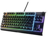 SteelSeries Apex 3 TKL Wired Membrane Gaming Keyboard, With 8 Zone RGB Backlighting, IP32 Water Resistant, Gaming Grade, US Layout, Black | 64831