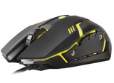 Snakebyte Wired Gaming Mouse, Yellow LED Back Light, 2400 Max DPI, 125Hz Polling Rate, 8G Acceleration, 2000/sec Frame Rate, 1.6m Cable Length, Black & Yellow | SB909672