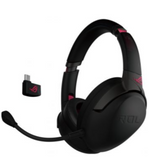 ASUS ROG Strix Go 2.4 Electro Punk - AI noise-cancelling mic, Hi-Res Audio, 2.4GHz, USB-C, Compatible with PC, Mac, Nintendo Switch, Smart Devices and PS4, Wireless Gaming Headset | 90YH02P1-B3UA00