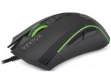 Vertux Rodon Act Fast Ultimate Performance Wired Gaming Mouse, 12000 Adjustable DPI, Customizable Lumi LED, 7 Programmable Buttons, Multi-Surface Tracking for Gamers, Black | Rodon