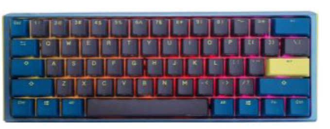 Ducky One 3 Mini Daybreak Wired Mechanical Keyboard, Blue Switch