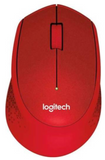 Logitech M330 Silent Plus Wireless Mouse (USB for Windows/Mac/Chrome OS/Linux) - Red | 910-004911