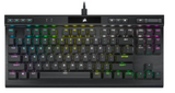 Corsair K70 RGB TKL Champion Series Optical Mechanical Gaming Keyboard, PBT Double Shot Pro, 87 Keys, 8,000hz Hyper Polling, 1.0mm Actuation Distance, 150 Million Keystrokes, Black | CH-911901A-NA