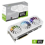 Asus Rog Strix GeForce RTX 3090 24GB GDDR6X 384-bit, OC Edition 1890 MHz - 19.5 Gbps, PCI-Express 4.0 Graphics Card - White (ROG-STRIX-RTX3090-O24G-WHITE)