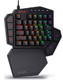 Redragon K585 DITI One-Handed RGB Mechanical Gaming Keyboard Blue Switches Type-C Professional Gaming Keypad with 7 Onboard Macro Keys Detachable Wrist Rest 42 Keys | K585RGB-BA / K585RGB