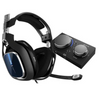 ASTRO Gaming A40 TR Wired Gaming Headset + MixAmp Pro TR, Generation 4, 7.1 Dolby Surround Sound, 3.5 mm Audio Jack, Swappable Mic, For PS4 and PC, Black / Blue | 939-001661