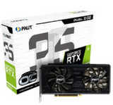 Palit GeForce RTX 3050 Dual OC Graphics Card, 8GB GDDR6 128 Bit Memory, 1552 MHz Clock, 2560 Cuda Cores, PCI-E 4.0 Bus Support, 14 Gbps, Open GL 4.6, 3 DP, HDMI | NE63050T19P1-190AD