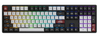 Akko Dracula Castle RGB Wired Mechanical Keyboard, TTC Silver Speed Switches, 45G End Force, Macro V1.0, USB Type-C Interface, PBT Material, Double-Shot Printing Technology, Black - White | 5108S-DRA