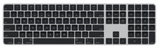 Apple Magic Keyboard, With Touch ID And Numeric Keypad, Mac Compatible, Wireless Bluetooth Connectivity, Lightning to USB Type-C Cable, Built-In Rechargeable Battery, QWERTY, Black | MMMR3LL/A