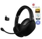 Asus ROG Strix Go 2.4 Wireless Gaming Headset, 40mm Driver, AI Noise Cancelling Microphone, Foldable - Black | 90YH01X1-B3UA00