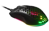 SteelSeries Aerox 3 Onyx Wired Gaming Optical Mouse, 6 Programmable Buttons 8500 DPI Resolution, 35G Acceleration, 1000Hz / 1 ms Polling Rate | 62611