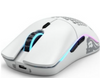 Glorious O Minus Wireless RGB Optical Gaming Mouse, Up to 19000 DPI, 400 IPS Tracking Speed, 2.4GHz, Up to 71 Hours Battery Life, Matte White | GLO-MS-OMW-MW