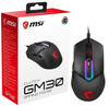 MSI Clutch GM30 Gaming Mouse, RGB Mystic Light, USB Wired, Symmetrical Design - Black | S12-0401690-D22