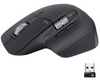 Logitech MX Master 3 Wireless Mouse, Bluetooth or 2.4GHz USB Receiver, Ultrafast Scrolling, 4000 DPI Any Surface Tracking, 7 Button, Rechargeable - Graphite | 910-005694 / 910-005710 / 910-005647